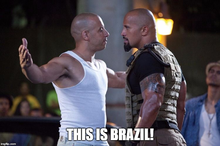 Na imagem, o texto "This is Brazil", em português "Aqui é Brasil".